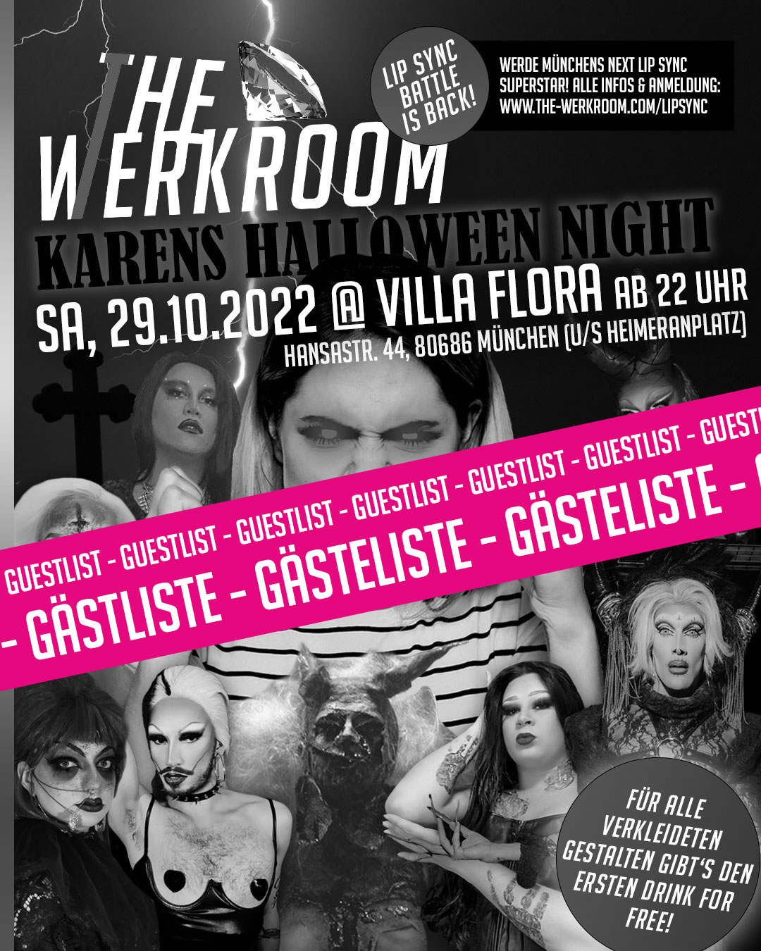The Werkroom: Karens Halloween Night - 29.10.2022 ## GÄSTELISTE ##
